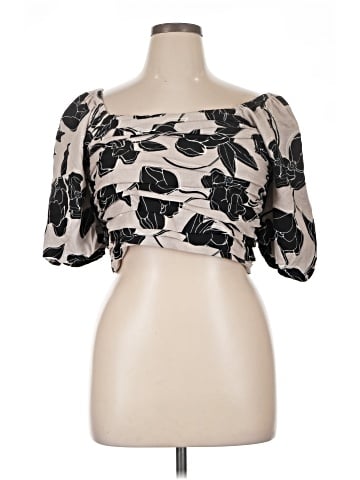 Ann Taylor Factory Short Sleeve Blouse (view 1)