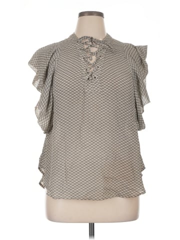 a.n.a. A New Approach Short Sleeve Blouse (view 1)