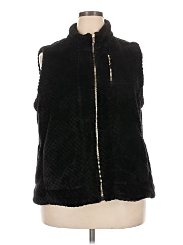 Carmen Carmen Marc Valvo Faux Fur Vest (view 1)