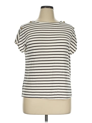 Cable & Gauge Short Sleeve Turtleneck (view 1)