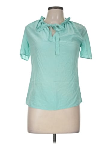 Moncollet Short Sleeve Silk Top (view 1)