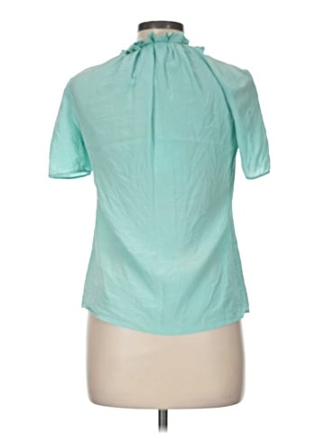 Moncollet Short Sleeve Silk Top (view 2)