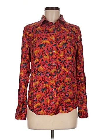 J.Crew Collection Long Sleeve Silk Top (view 1)