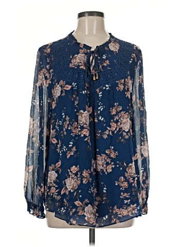 Sundance Long Sleeve Silk Top (view 1)