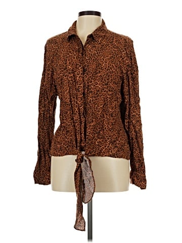 INC International Concepts Long Sleeve Blouse (view 1)