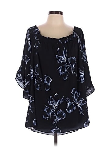 City Chic 3/4 Sleeve T-Shirt (view 1)