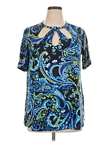 Jessica London Short Sleeve Blouse (view 1)