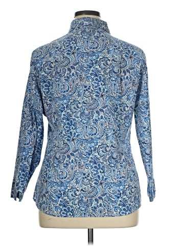 Riders by Lee 3/4 Sleeve Button-Down Shirt (view 2)