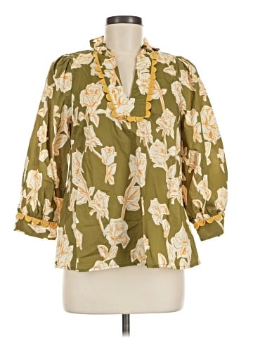 Entro 3/4 Sleeve Blouse (view 1)