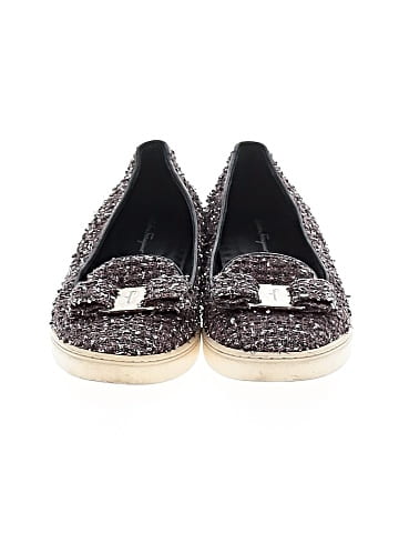 Salvatore Ferragamo Tweed Sneaker Flats (view 2)