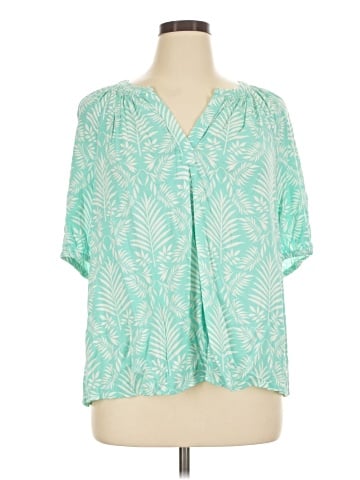 Crown & Ivy Short Sleeve Blouse (view 1)