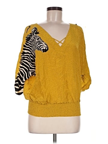 Leifsdottir 3/4 Sleeve Silk Top (view 1)