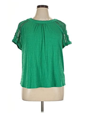 Skies Are Blue Short Sleeve Blouse (view 1)