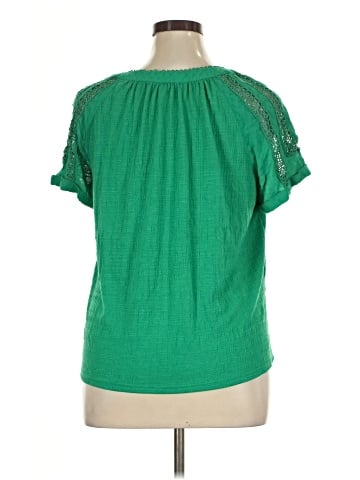 Skies Are Blue Short Sleeve Blouse (view 2)