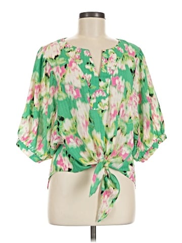 Rose + Olive 3/4 Sleeve Blouse (view 1)
