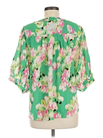 Rose + Olive 3/4 Sleeve Blouse (view 2)