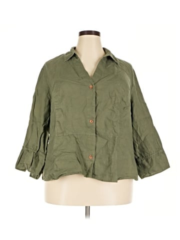 Style&Co 3/4 Sleeve Button-Down Shirt (view 1)