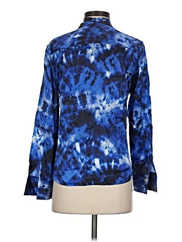Elie Tahari Long Sleeve Silk Top (view 2)