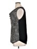Halogen 100% Polyester Gray Sleeveless Blouse Size XL - photo 5