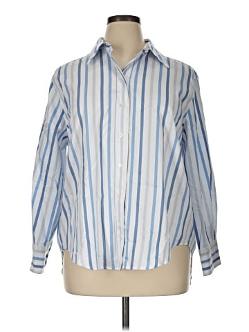 Lane Bryant Long Sleeve Button-Down Shirt (view 1)