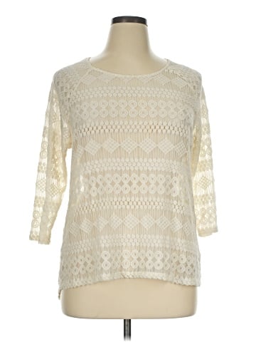 Eyeshadow 3/4 Sleeve Top (view 1)