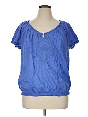 St. John's Bay Short Sleeve Blouse (view 1)