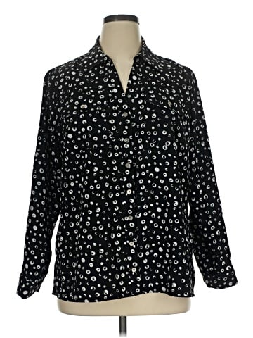 Notations Long Sleeve Blouse (view 1)