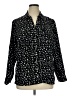 Notations Stars Black Long Sleeve Blouse Size 1X - photo 1