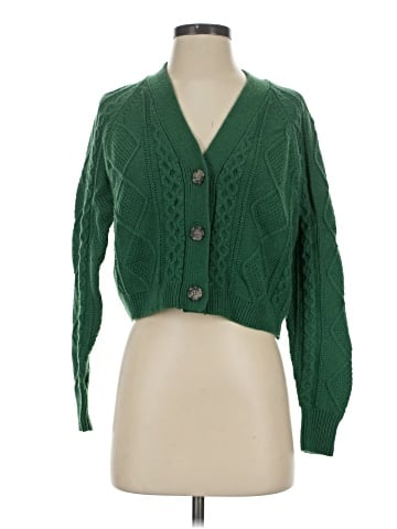 Madewell Cable-Knit Crop Cardigan (view 1)