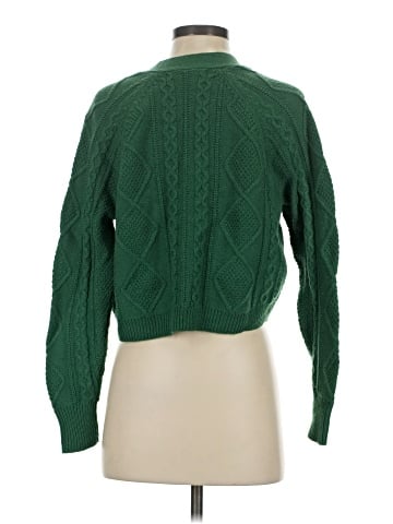 Madewell Cable-Knit Crop Cardigan (view 2)
