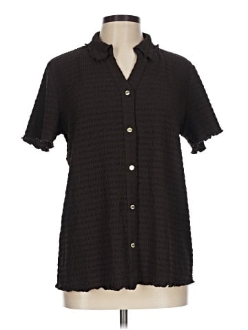 Anne Klein Short Sleeve Blouse (view 1)