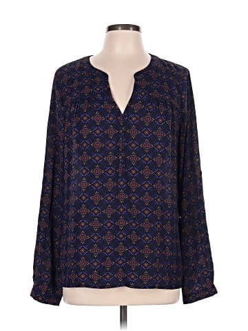 Skies Are Blue Long Sleeve Blouse (view 1)
