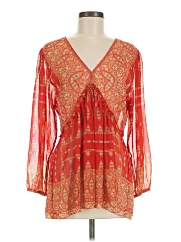 Rose + Olive 3/4 Sleeve Blouse (view 1)