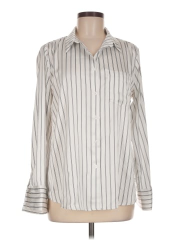 Aqua Long Sleeve Blouse (view 1)