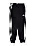 Adidas 100% Polyester Black Track Pants Size 8 - photo 1