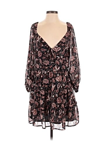 Madewell Amalia Tiered Mini Dress in Pampas Blooms (view 1)