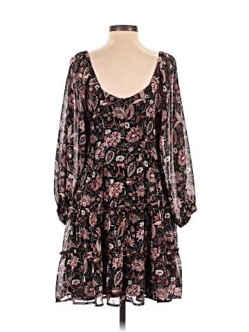 Madewell Amalia Tiered Mini Dress in Pampas Blooms (view 2)
