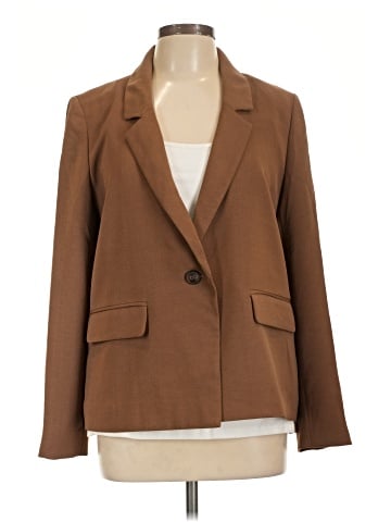 Madewell The Dorset Crop Blazer in Easygoing Crepe (view 1)
