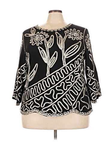 Saint Tropez West 3/4 Sleeve Blouse (view 1)