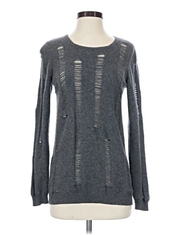 Aqua Cashmere Pullover Sweater (view 1)