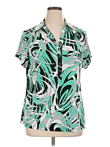 Alfani Short Sleeve Blouse (view 1)