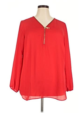 Roz & Ali 3/4 Sleeve Blouse (view 1)