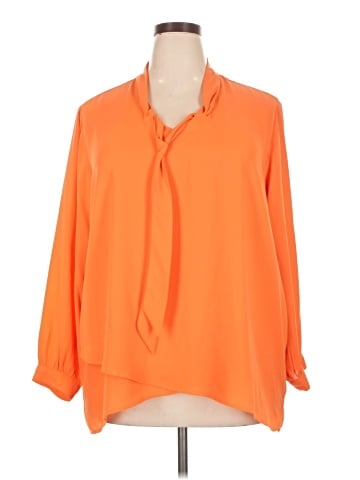Karen Kane Long Sleeve Blouse (view 1)
