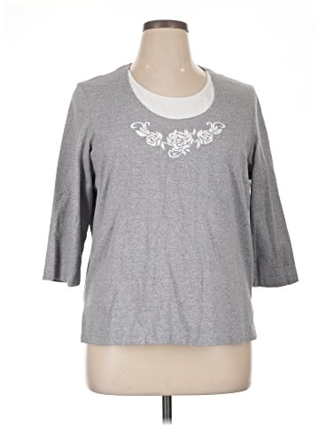 Cathy Daniels 3/4 Sleeve Top (view 1)