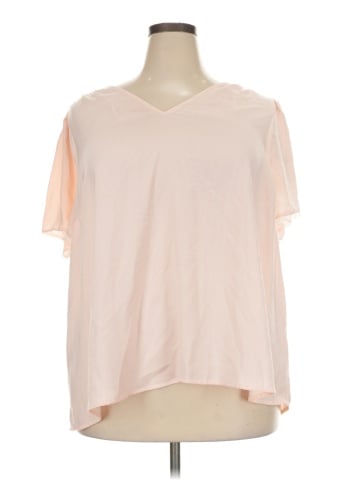 LC Lauren Conrad Short Sleeve Blouse (view 1)