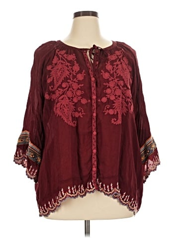 Johnny Was 3/4 Sleeve Blouse (view 1)