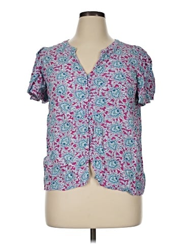 Ann Taylor LOFT Short Sleeve Blouse (view 1)