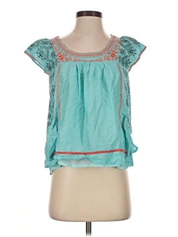 Theme Short Sleeve Blouse (view 1)