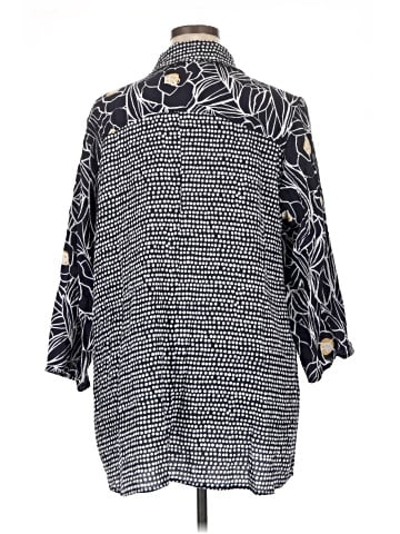 Habitat 3/4 Sleeve Button-Down Shirt (view 2)
