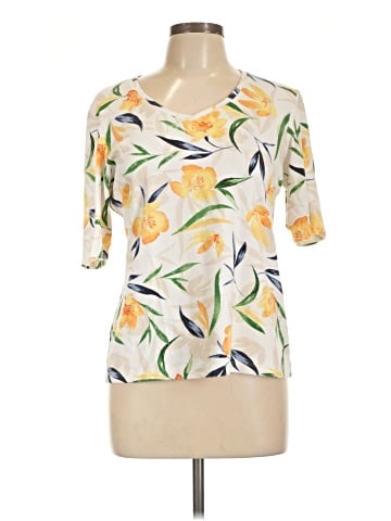 Karen Scott Short Sleeve Blouse (view 1)